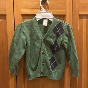 Gymboree argyle button down sweater